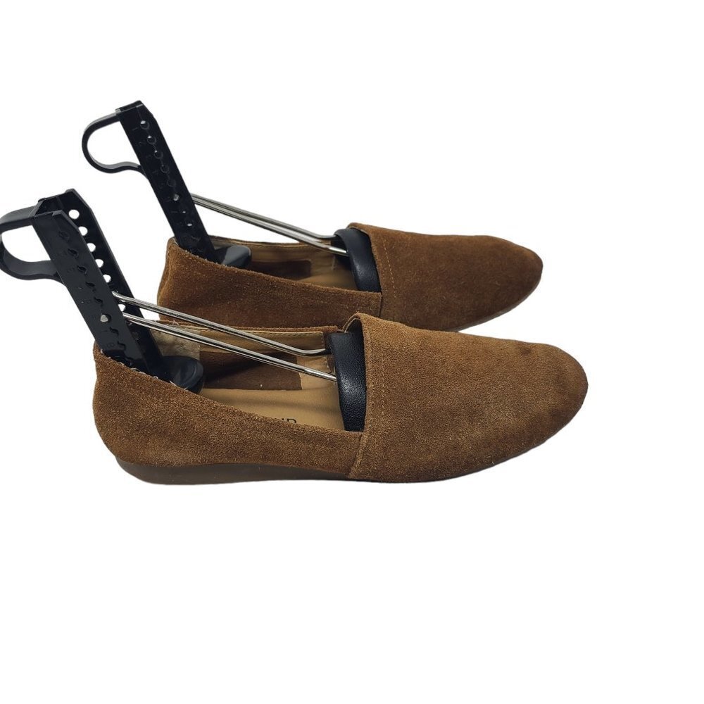 Lucky Brand Womens LK-Brettany Brown Leather Slip On Loafer Flats Size 6M/36